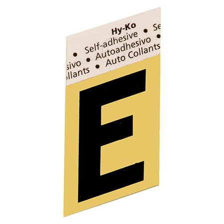Hy-Ko 1.5 In Gold Aluminum Letter E, 10PK B00261